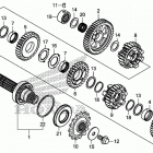 CB500F Transmission             (countershaft)