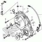 CBR600RA Крышка картера правая