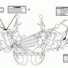 GROM125 (MSX125E) Лейбл предостережения