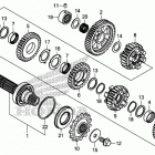 CB500X Transmission             (countershaft)