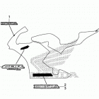 CBR600RA Наклейки 1