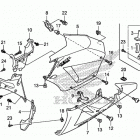 CBR600RA Middle cowl@lower cowl   (l.)