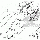 CB500X Seat@rear grip