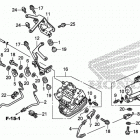 CBR1000RA Задний блок клапанов