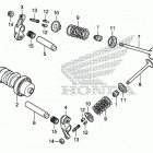GROM125 (MSX125E) Распределительный вал и клапана