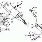 GROM125 (MSX125E) Глушитель