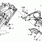 CBR500R Заднее крыло