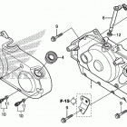 VT750CS Крышка картера правая