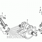 VT750CS Коленчатый вал и поршни