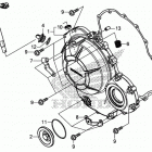 CBR500R Крышка картера правая