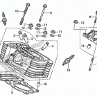 VT750CS Задняя головка цилиндров