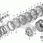 VT750CS Сцепление