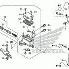 CBR500R Передний тормозной цилиндр