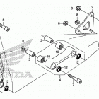 CB500F Задний амортизатор