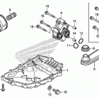CTX700 Поддон картера и масляный насос