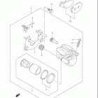 LT A500F,B,C VINSON 4x4 AUTOMATIC Rear caliper (model k5 / k6 / k7)