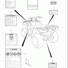 LT F500F VINSON 4x4 MANUAL Наклейки