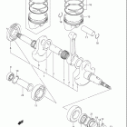 LT F400 EIGER 4x2 MANUAL Коленвал