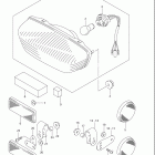 LT A500F,B,C VINSON 4x4 AUTOMATIC Задний фонарь