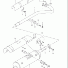 LT-A400 EIGER 4x2 AUTOMATIC Глушитель