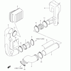 LT A700X KINGQUAD 4x4 Cooling duct