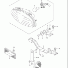 LT A700X KINGQUAD 4x4 Задний фонарь