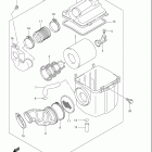 LT A500F,B,C VINSON 4x4 AUTOMATIC Воздухозаборник