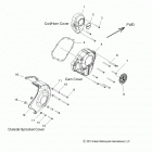 N14CCC/CCV/TCA CHIEF CLASSIC/CHIEF VINTAGE/CHIEFTAIN ALL OPTIONS Engine, rh side covers - n14ccc  /  ccv  /  tca al...