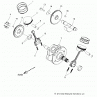 N14CCC/CCV/TCA CHIEF CLASSIC/CHIEF VINTAGE/CHIEFTAIN ALL OPTIONS Engine, piston and crankshaft - n14ccc  /  ccv  / ...