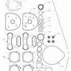 N121C/V/D CHIEF CLASSIC/VINTAGE/DARK HORSE ALL OPTIONS Engine, gasket set complete - n121c  /  v  /  d al...