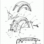 N121C/V/D CHIEF CLASSIC/VINTAGE/DARK HORSE ALL OPTIONS Body, rear fender assembly - n121c  /  v  /  d all...