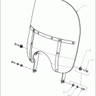 N121C/V/D CHIEF CLASSIC/VINTAGE/DARK HORSE ALL OPTIONS Body, windshield - n121c  /  v  /  d all options (...