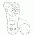 N121C/V/D CHIEF CLASSIC/VINTAGE/DARK HORSE ALL OPTIONS Engine, primary gasket and seal kit - n121c  /  v ...
