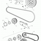 N121C/V/D CHIEF CLASSIC/VINTAGE/DARK HORSE ALL OPTIONS Drive train, belts, chains and sprockets - n121c  ...