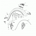 N121C/V/D CHIEF CLASSIC/VINTAGE/DARK HORSE ALL OPTIONS Body, front fender assembly - n121c  /  v  /  d al...