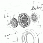 N121C/V/D CHIEF CLASSIC/VINTAGE/DARK HORSE ALL OPTIONS Wheel, rear assembly - n121c  /  v  /  d all optio...