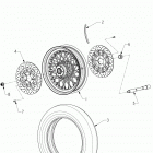 N121C/V/D CHIEF CLASSIC/VINTAGE/DARK HORSE ALL OPTIONS Wheel, front assembly - n121c  /  v  /  d all opti...