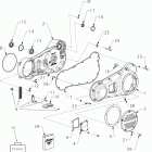 N121C/V/D CHIEF CLASSIC/VINTAGE/DARK HORSE ALL OPTIONS Engine, primary housing - n121c  /  v  /  d all op...