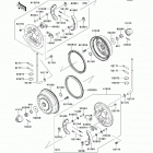 Mule 4010 Trans4x4 (KAF620-REF) Front hubs  /  brakes