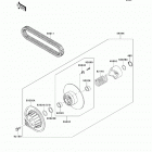 Mule 4010 Trans4x4 (KAF620-REF) Driven converter  /  drive belt