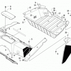 WILDCAT 4X BLUE Cargo box and taillight assembly