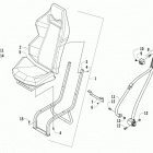 WILDCAT 4 GREEN Rear seat assembly