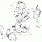 WILDCAT TRAIL RED Console and floor panel assembly
