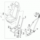 WILDCAT 4X RED Переднее сидение