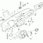 PROWLER 700 XTX BLUE Dash assembly