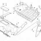 WILDCAT 1000 LTD ORANGE Cargo box and taillight assembly