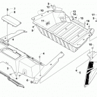 WILDCAT 4X LTD RED Cargo box and taillight assembly