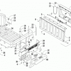 Prowler XTX Cargo box and tailgate assembly