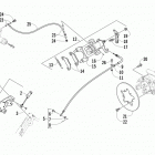 Prowler XTX Rear and parking brake assembly