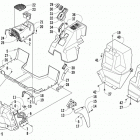 Prowler 1000 XTZ Console and floor panel assembly